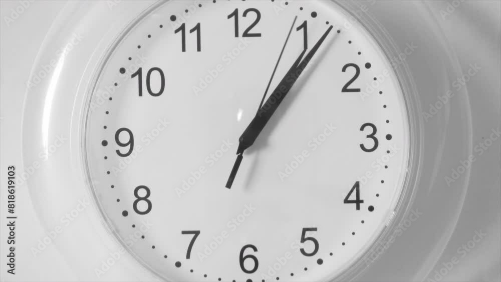 Wall watch counts time fast, time lapse 4k Wall watch counts time fast, time lapse 4k