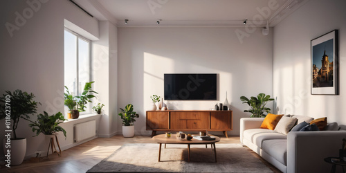 Living Room with Couch  Coffee Table.