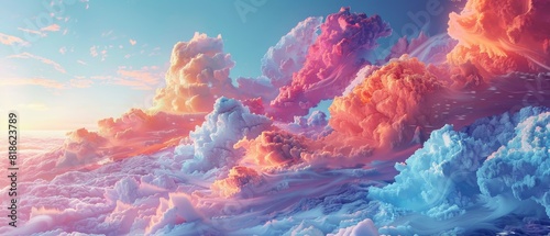 The image is a beautiful depiction of a cloudscape photo