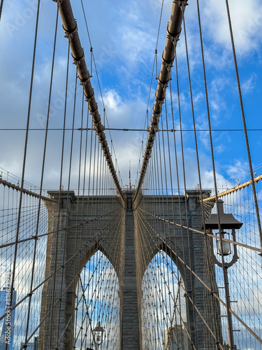 Close-Up of Brooklyn Bridge Cables