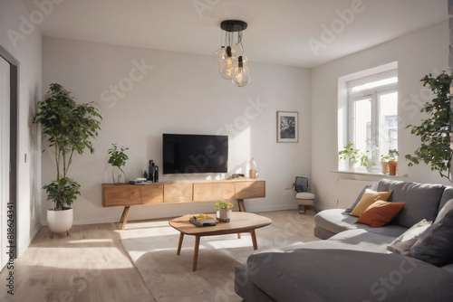 Living Room with Couch, Coffee Table. © chick_david
