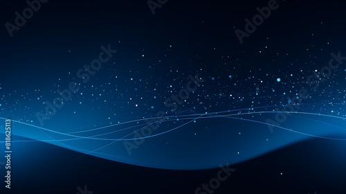 Blue background with a dark blue gradient and a digital dot pattern  in a futuristic technological abstract style