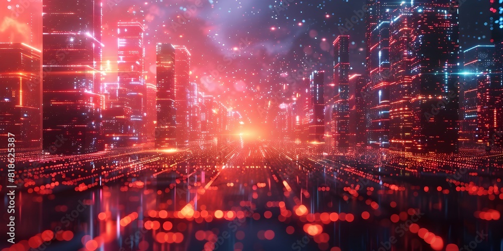 Dazzling Metropolis A Futuristic Urban Landscape Illuminated by Vibrant Neon Lights and Soaring Skyscrapers Dazzling Metropolis A Futuristic Urban Landscape Illuminated by Vibrant Neon Lights and Soaring Skyscrapers
