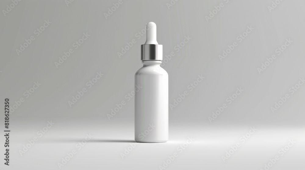 White Cosmetic Dropper Bottle White Cosmetic Dropper Bottle