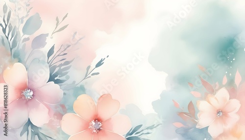 Design a background with abstract watercolor flowe upscaled_10 1
