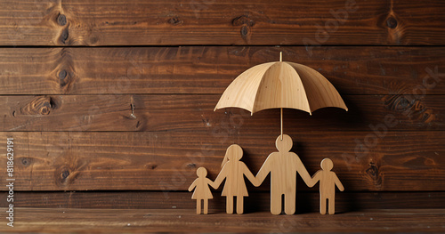 Life insurance, family protection to assure members will be financially supported and risk cover concept photo