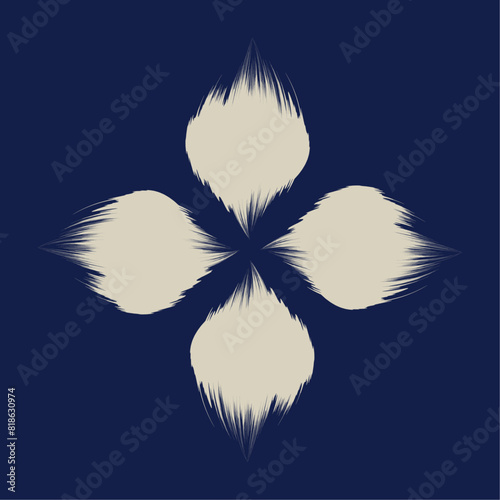 A Textile for tropical bicolor flowers miniprint animal geometric textile clothes vector, illustration