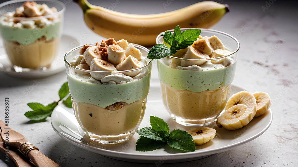 AI image generate fruit pudding