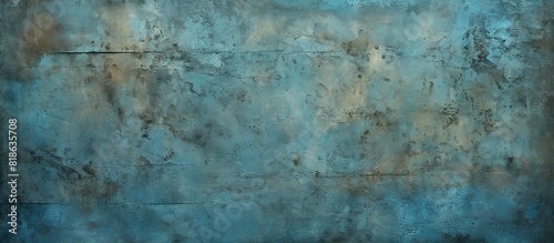 A grungy blue background or texture with copy space image