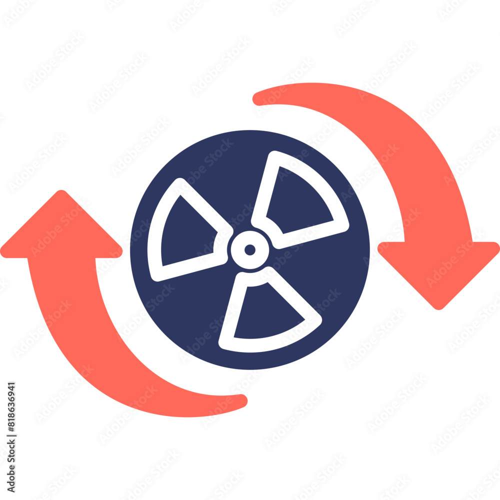 Obraz premium Radioactive Icon