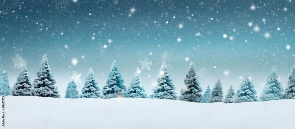 Snow covered Christmas balls with a copy space image Snow covered Christmas balls with a copy space image
