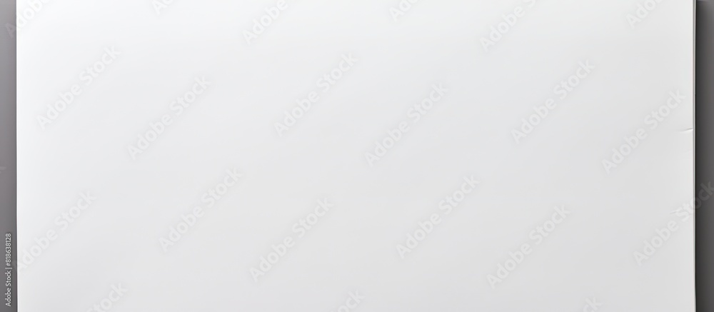 Isolated white notebook paper with blank space for design. Creative banner. Copyspace image Isolated white notebook paper with blank space for design. Creative banner. Copyspace image