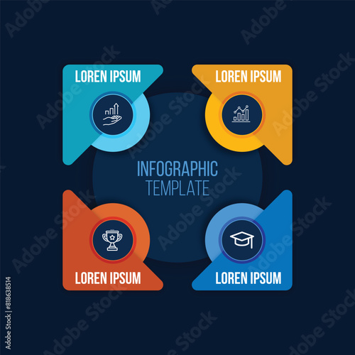 Modern Colorful Infographic Steps