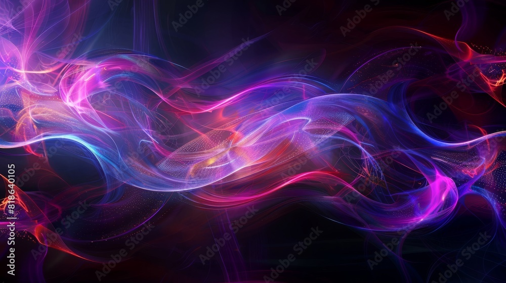 Vibrant Dynamic Swirls in Abstract Background