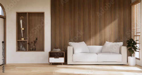 sofa armchair minimalist design in living room muji style