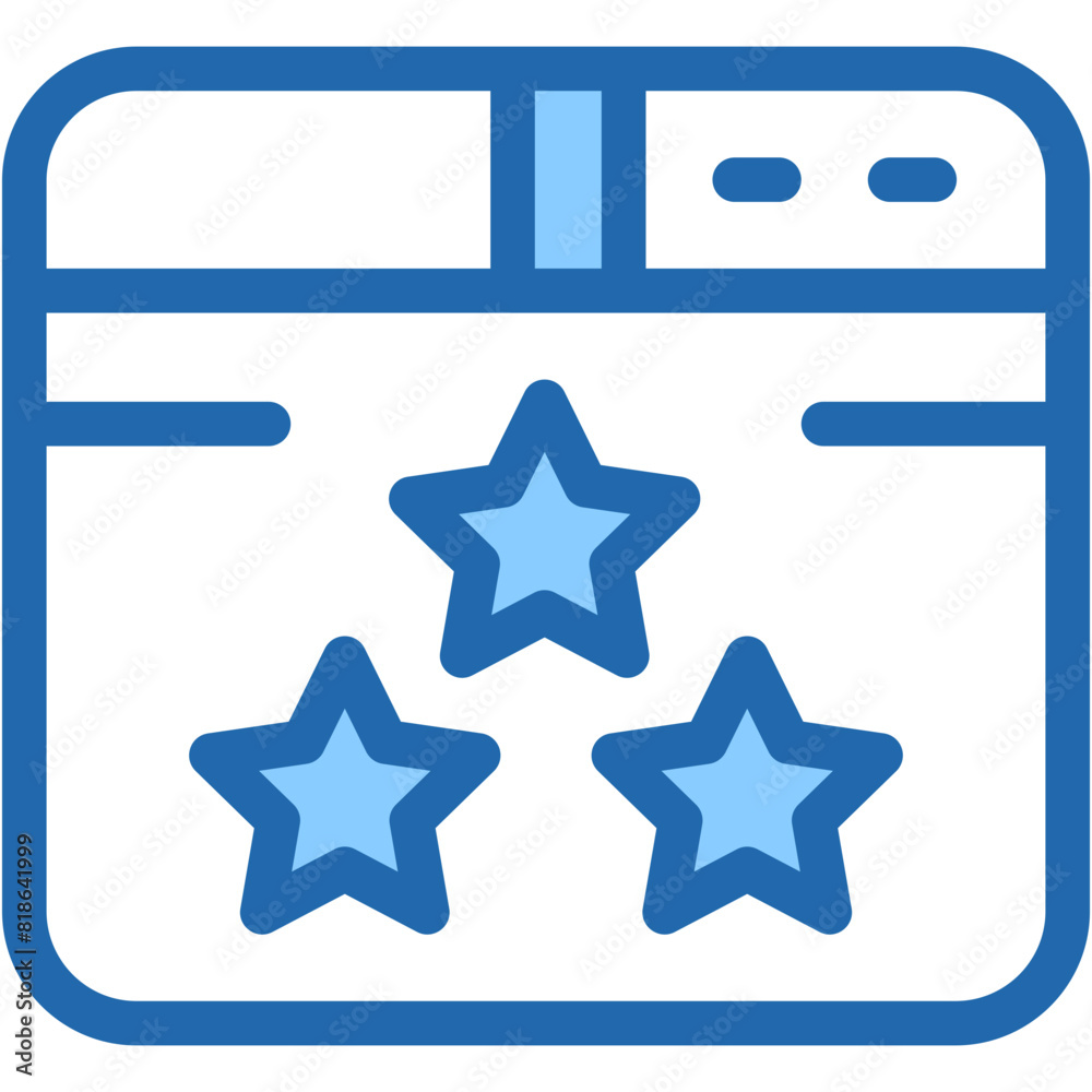 Vector Icon Rank, rating, star, website Vector Icon Rank, rating, star, website