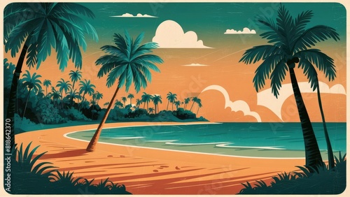 Old-School Travel Poster Design