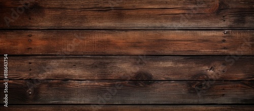 Vintage abstract background with a dark wood texture providing ample copy space image