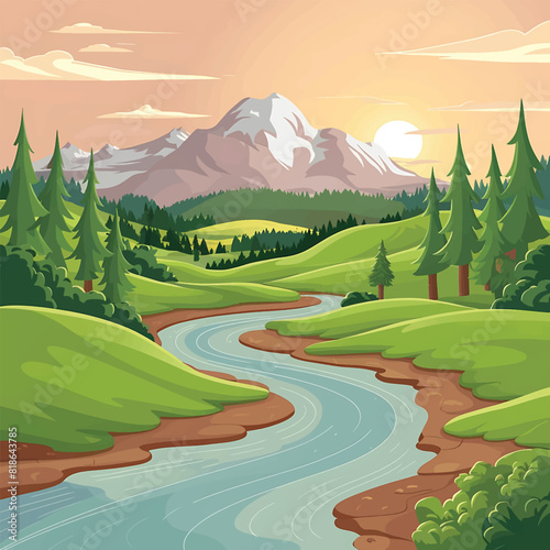 mountain illustration