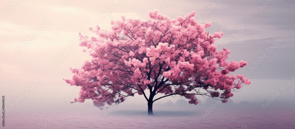 A beautiful cherry tree in full bloom perfect as a copy space image A beautiful cherry tree in full bloom perfect as a copy space image