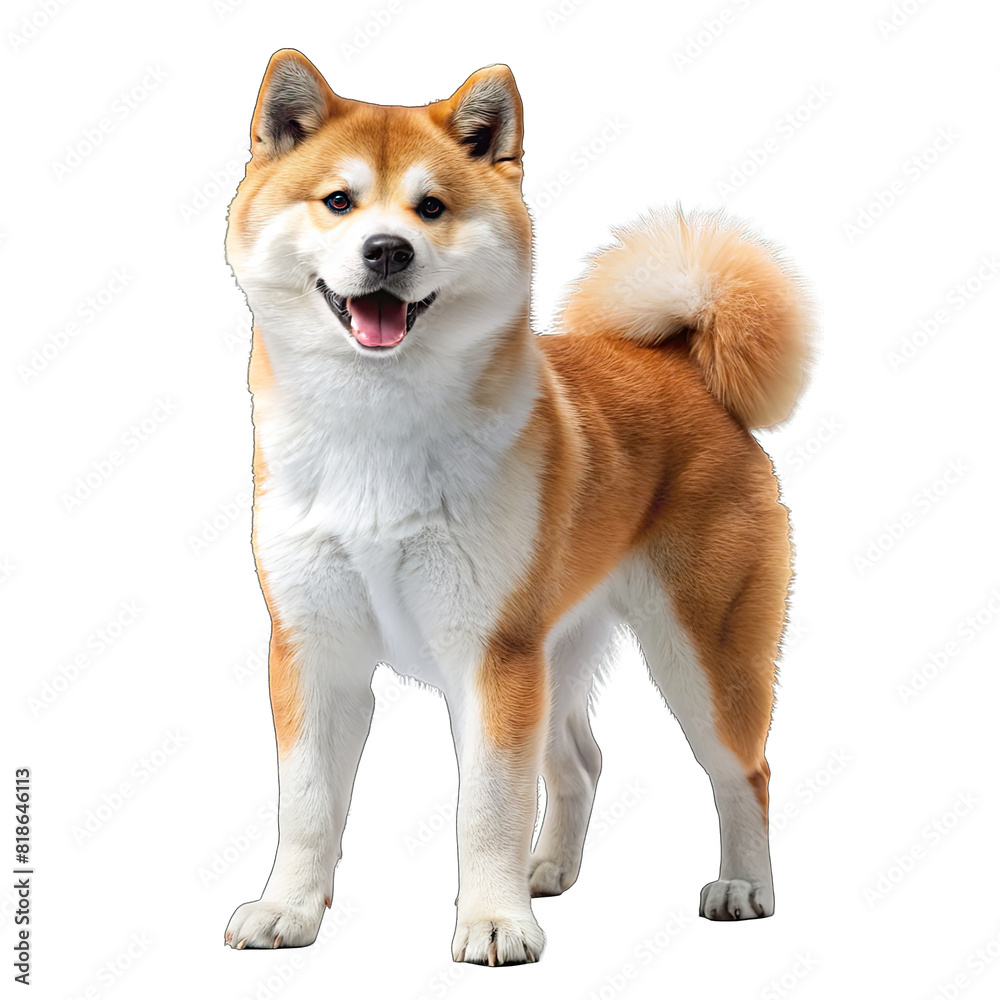 akita inu japanese dog on transparent background akita inu japanese dog on transparent background