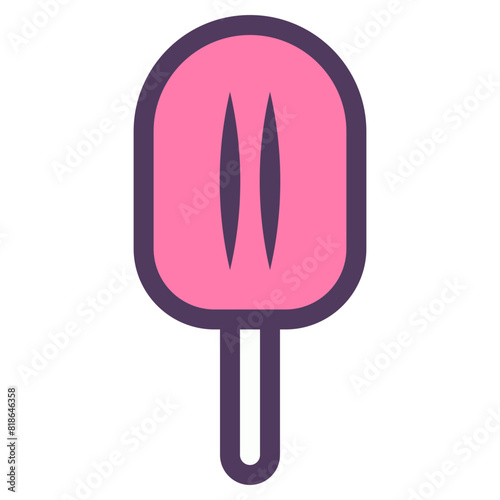 strawberry flavour ice cream icon