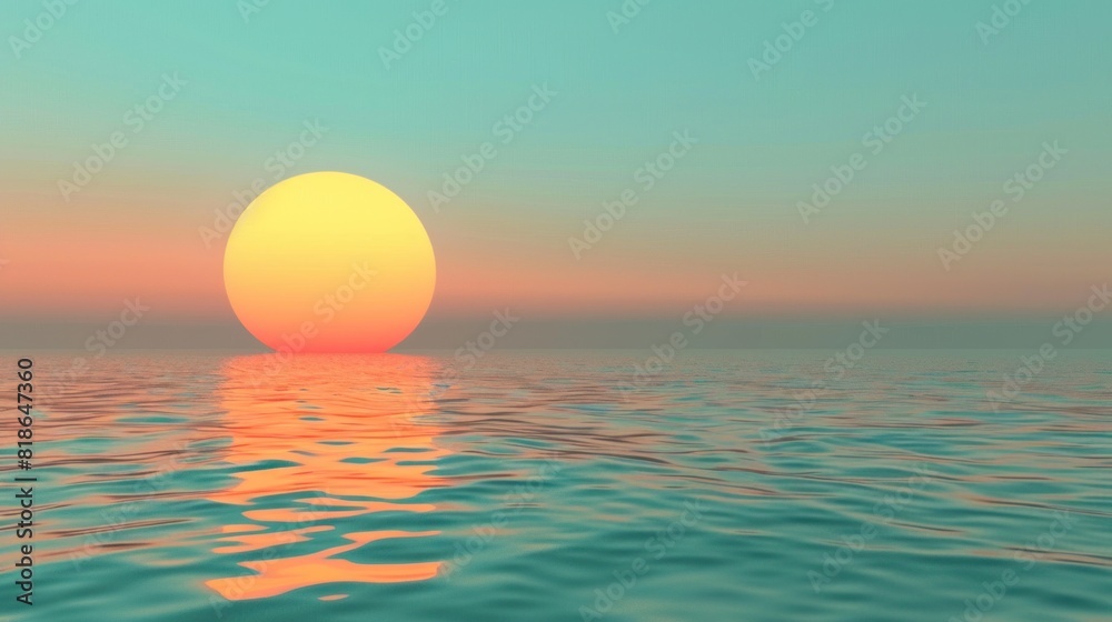 moon over a sea or ocean at night, midnight moon over a sea or ocean at night, midnight