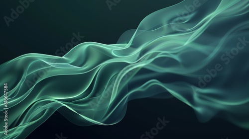 Tranquil Gradient: Navy Blue to Seafoam Green on Black Background
