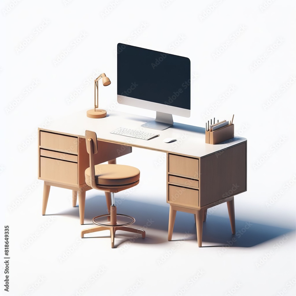 Fototapeta premium Modern living room interior features a flat screen TV mounted on the wall, creating a contemporary entertainment space