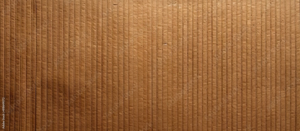 Copy space image of a textured corrugated cardboard backdrop