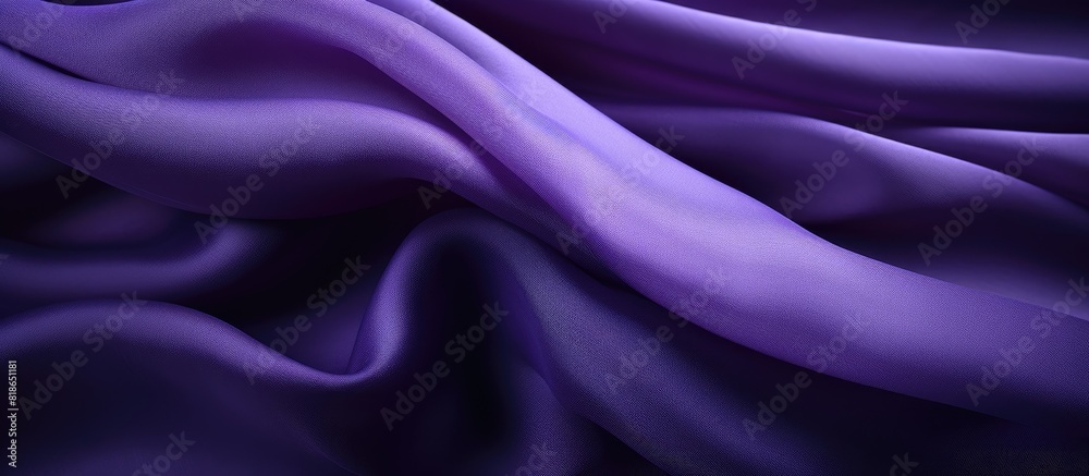 Obraz premium Closeup of a violet fabric with a textured background providing ample copy space for images