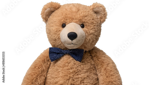 Adorable Furry Friend: Plush Teddy Bear on White Background © Eliane