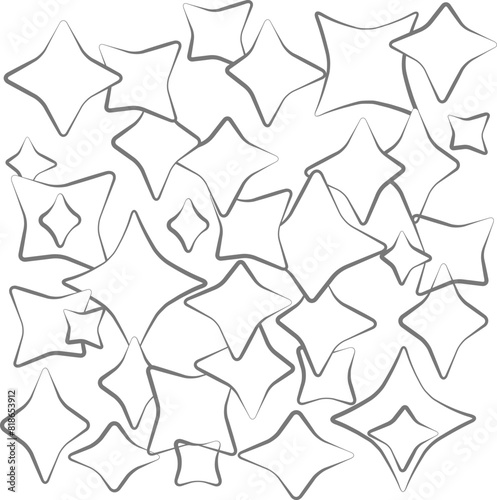 Brights vector pattern in white background to doodle