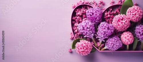 A pink heart sits inside a ...