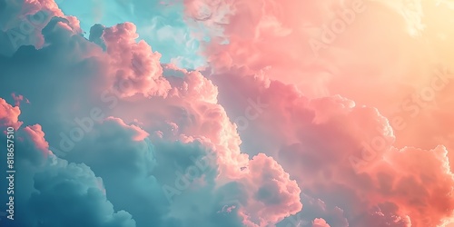 colorful sky with clouds photo