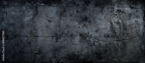 A menacing wall coated in scratches with a dark and ominous appearance featuring a grungy cement texture as a copy space image photo