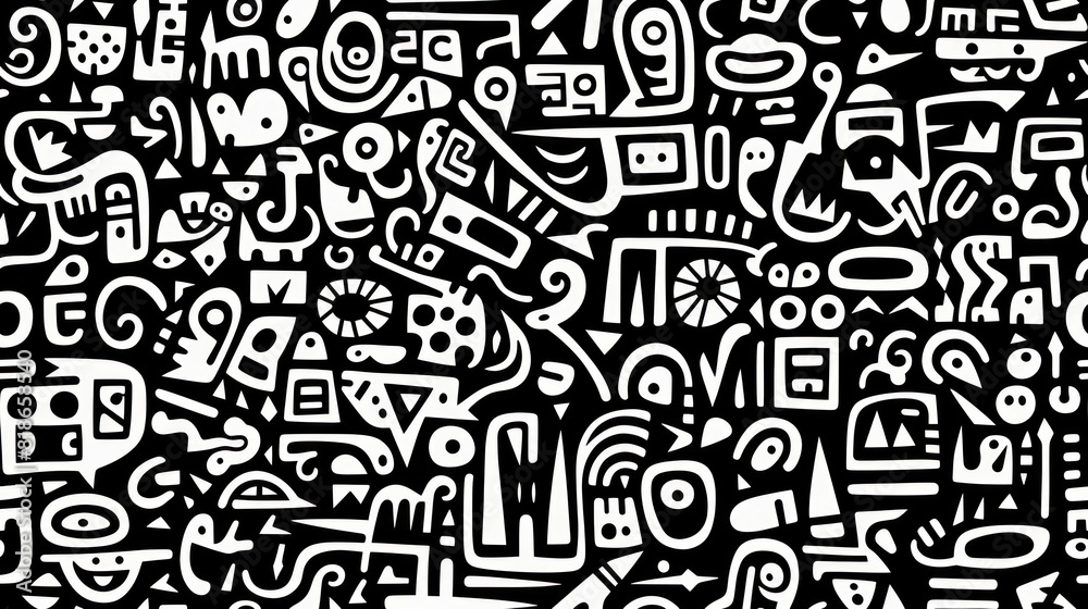 black and white pattern with shapes on it royalty free illustration geometric intricate stenciled african tattoos ethnic seamless black and white pattern with shapes on it royalty free illustration geometric intricate stenciled african tattoos ethnic seamless
