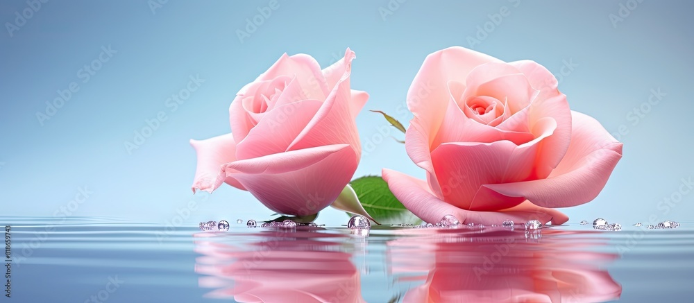 Fototapeta premium Copy space image of a beautiful pink rose