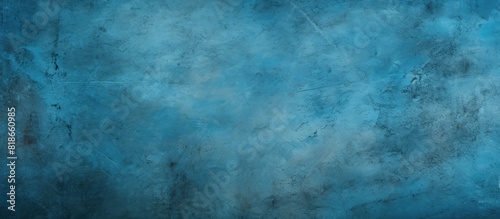 Panel kuchenny z motywem An abstract grunge background featuring a blue decorative plaster texture and a vignette providing ample copy space for design elements in the image