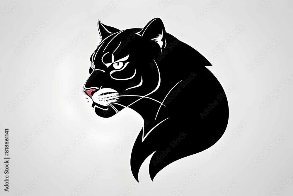 a beautiful flat vector logo depicting An angry black panther, cat, fierce, intense, sleek, bold, dynamic, emblem, graphic, mascot, powerful, strong, aggressive, striking, vibrant, wild, commanding, a beautiful flat vector logo depicting An angry black panther, cat, fierce, intense, sleek, bold, dynamic, emblem, graphic, mascot, powerful, strong, aggressive, striking, vibrant, wild, commanding,