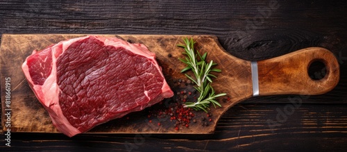 A meat cleaver is shown on ...