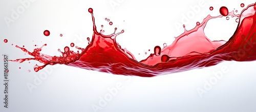 A blood tonic placed on a white background providing ample copy space for the image