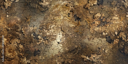 Rock-strewn surface with accumulation of debris and dirt. Wilderness texture concept