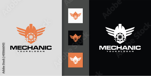collection of auto service logo templates, Perfect logo for businesses related to the automotive industry