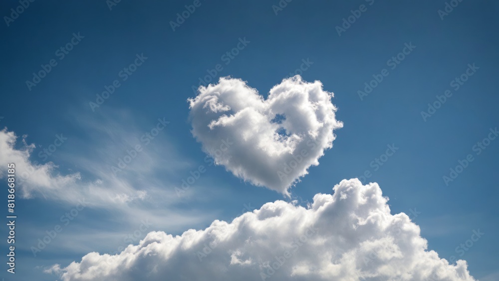 heart shaped cloud in the middle of the blue sky heart shaped cloud in the middle of the blue sky
