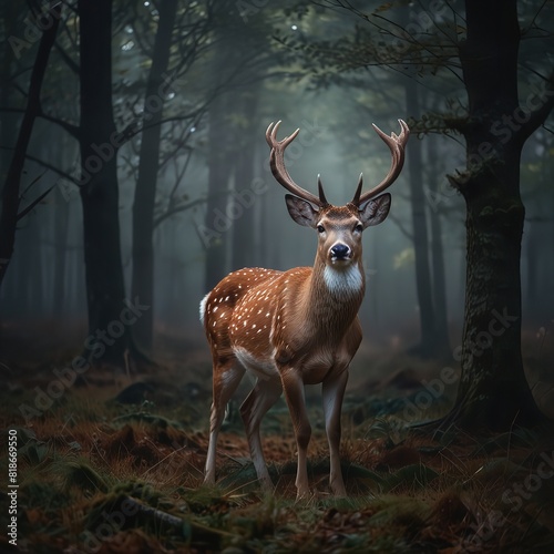 Deer in the forest - Generative AI © al-amin99