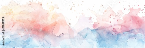 Whimsical Watercolor Background for Dreamy Designs Generative AI