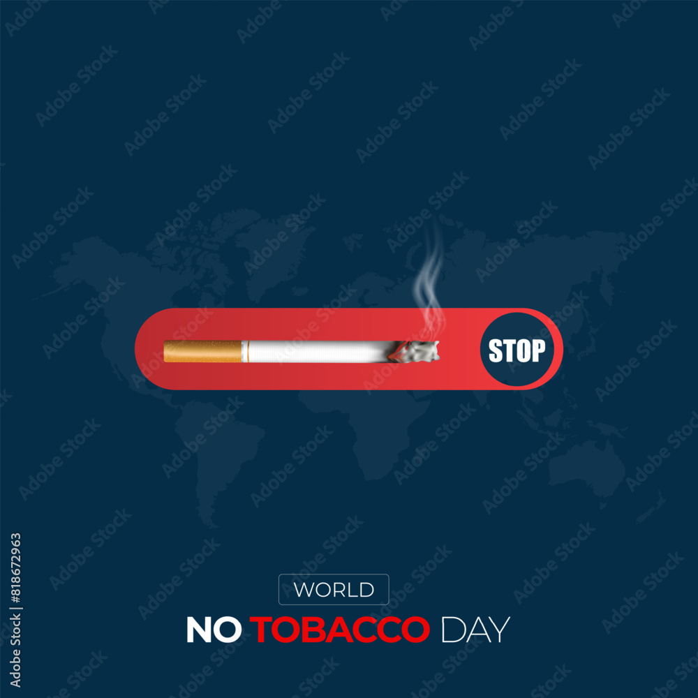 World Tobacco Day, No Smoking Day Social Media Poster Design World Tobacco Day, No Smoking Day Social Media Poster Design