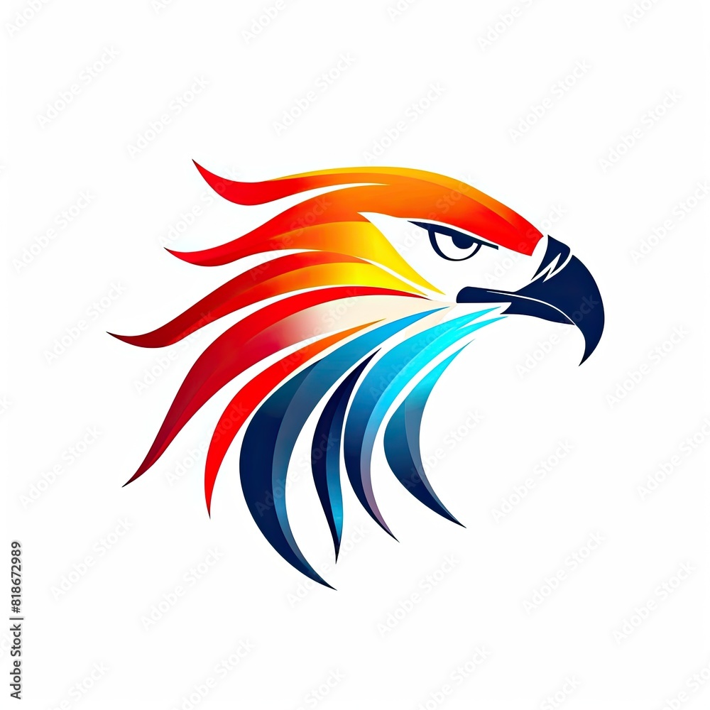 Fototapeta premium Abstract logo eagle wings