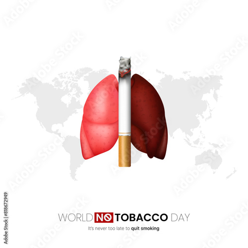 World Tobacco Day, No Smoking Day Social Media Poster Design 